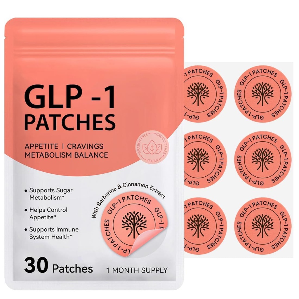 GLP-1 Patches for Appetite, Cravings and Metabolism Balance, 30 Patches..
