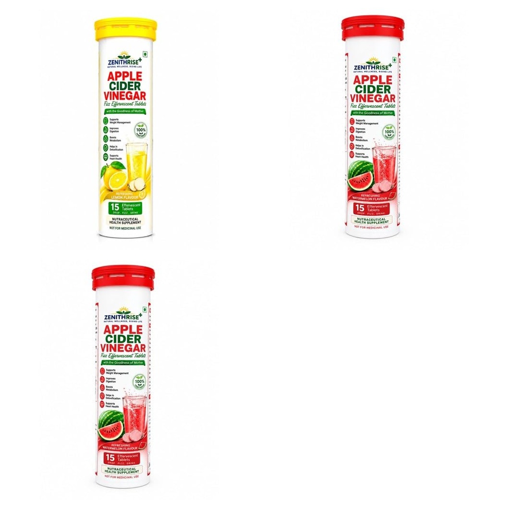 Zenithrise Plus Combo ACV Lemon 1 + ACV Watermelon 2 (3 pcs)