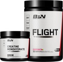 BARE PERFORMANCE NUTRITION BPN Creatine Monohydrate & Flight Pre Workout (Strawberry Kiwi) Bundle