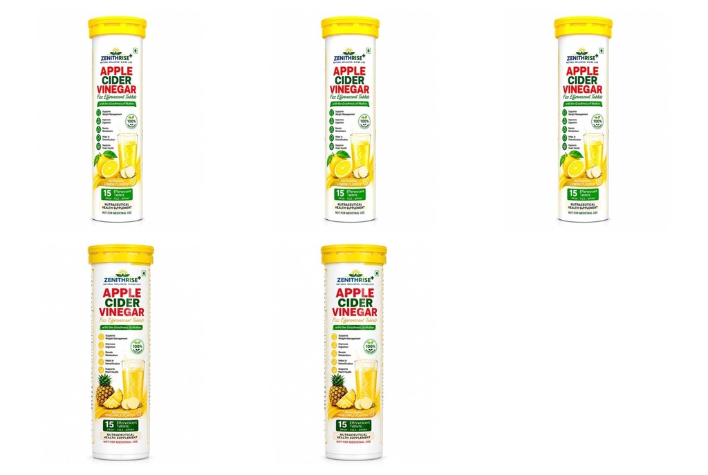 Zenithrise Plus Combo ACV Lemon 3 + ACV Pineapple 2 (5 pcs)