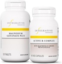 Integrative Therapeutics Bundle with Active B-Complex, 60 Capsules & Magnesium Glycinate Plus, 120 Tablets - Active B-Complex to Support Energy Metabolism* - Support Brain Health, Heart Health & Nerve