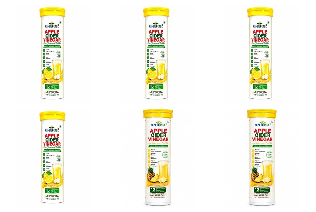 Zenithrise Plus Combo ACV Lemon 4 + ACV Pineapple 2 (6 pcs)