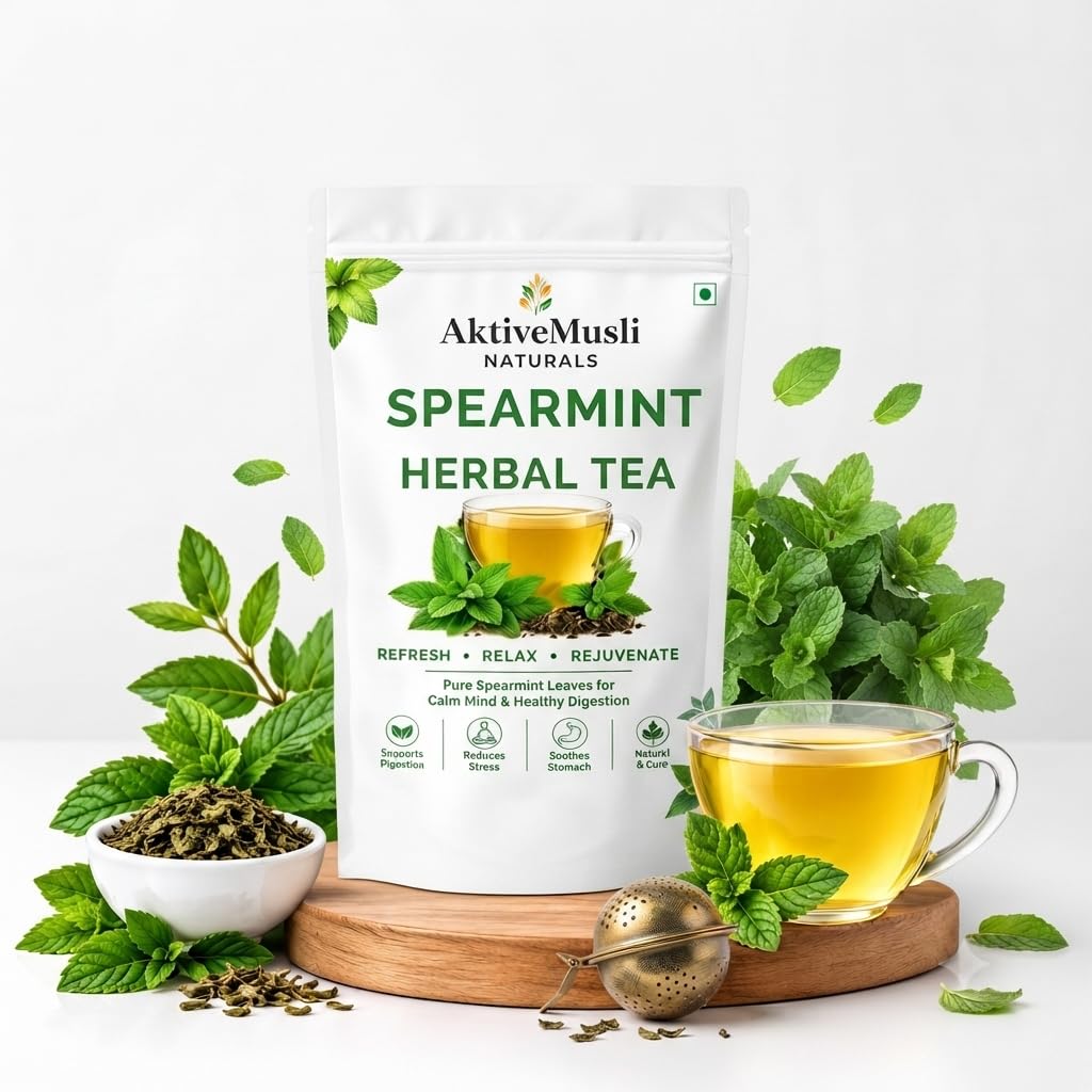 Spearmint leaves Tea, Pcos Relief, Balances Hormones Herbal Tea