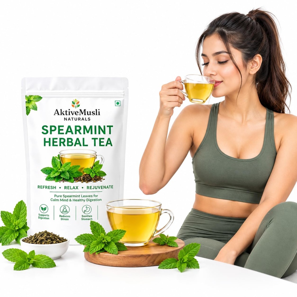 Spearmint Herbal Tea Leaves 100% Natural and antioxidant,PCOS Herbal tea