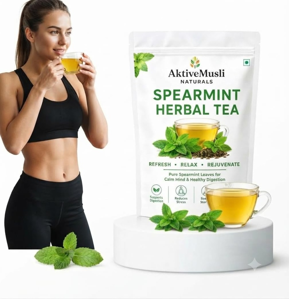 Spearmint Leaves for PCOS Help Acne and Facial Hair Herbal Tea
