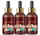 Fat Loss Oil with Natural Ingredients for Men and Women (Pack of 3, 30 ml)|Deep Hydration and Skin Toning Massage Oil Herbal Firming and Nourishing Body Oil Lightweight & Fast Absorbing Formula|