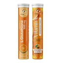 L-Glutathione 500mg + Hyaluronic Acid, Vitamin C&E – 20 Tabs + Vitamin C Natural Amla 1000mg + Zinc Effervescent – 20 Tabs, Skin & Antioxidants