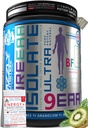 Grizzly Nutrition - Pure EAA Isolate, Full Spectrum 9 Essential amino plus bcaa, Intra workout - muscle growth, endurance, vegan fermented, supports keto, 300gr/50 servings (Kiwi Crush Martini)