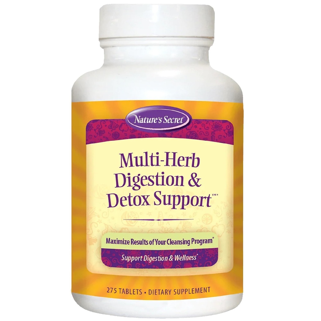 Nature Secret Multi Herb Digestion et Detox Soutien Diet Supplément, 275 Comte