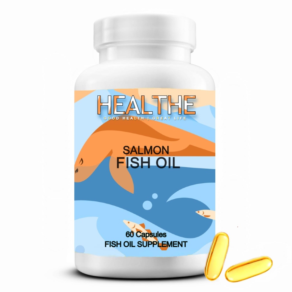Omega 3 Fish Oil 1000mg – 30 Softgels for Men & Women | 180mg EPA & 120mg DHA | Deep Sea Fish Oil Supplement for Heart, Brain, Joint & Muscle Support, No fishy Burps (Fish oil-30 count)