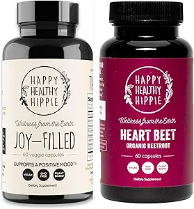 Happy Healthy Hippie Beetroot Superfood Kapseln + Joy-Filled Mood Unterstützung Ergänzungen