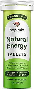 Comprimés effervescents d'énergie naturelle au citron-Lime avec la caféine naturelle, la crinière du lion et les électrolytes. 8 Adaptogènes puissants avec 50mg de caféine.