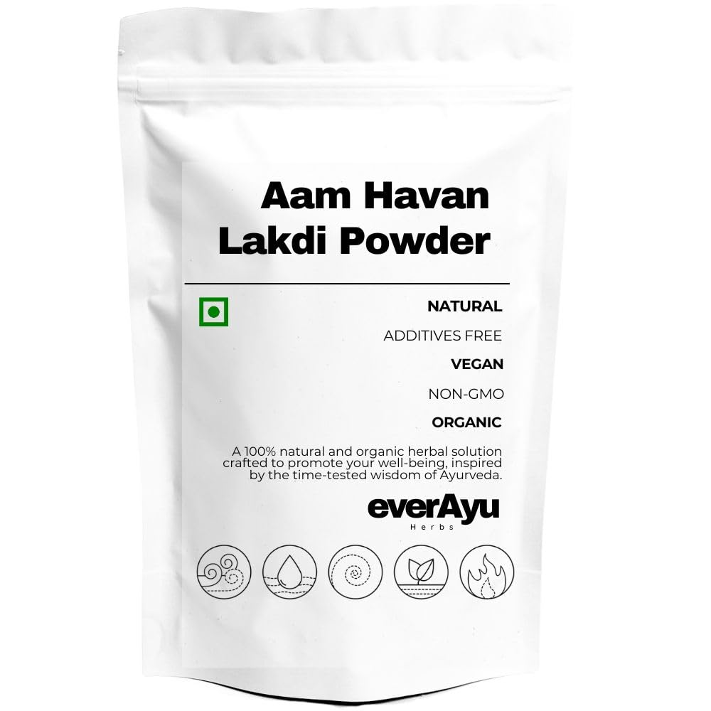 Mango Tree Bark Wood Powder 450gm – Mangifera indica | Aam Lakdi Powder | Mango Wood Havan Samagri | 450gm