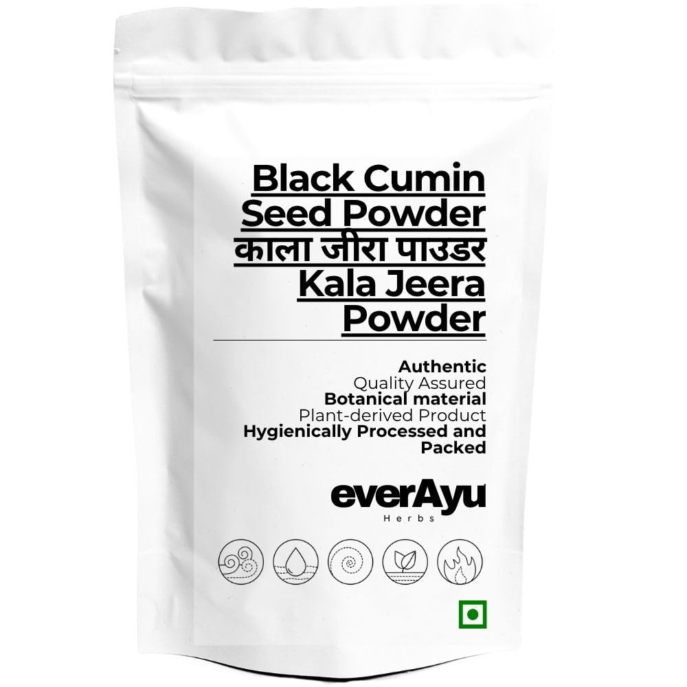 Black Cumin Seed Powder 100gm – Kala Jeera/Kali Jiri (Centratherum anthelminticum) | Pure Herbal Seed Powder | Traditional Use |100gm