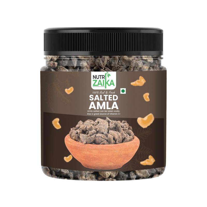 NUTRIZAIKA Salted Amla Candy | Rich in Vitamin C | Enhances Immunity | Mouth Freshner | Candy for kids and adults |100gm