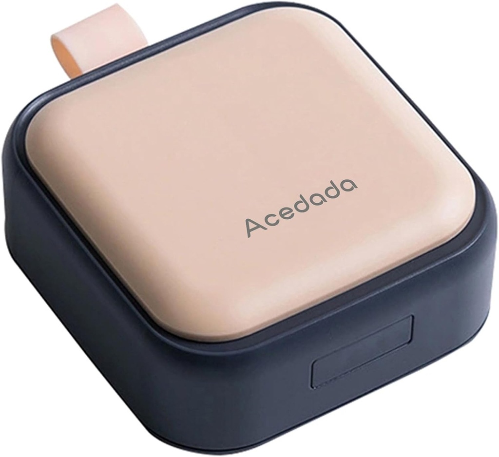 Piccolo caso di pillole, scatola di pedaggio carino - Acedada viaggio organizzatore di pillole giornaliere, Portatile Pretty Pill Contenitore per borsa tasca, Compact Medicine Holder per vitamine, oli di pesce, integratori, rosa
