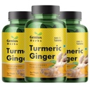 Turmeric Ginger Tablets 1000mg Per Serving – 180 Tablets x Pack of 3 | Ayurvedic Herbal Supplement for Digestion, Antioxidant & Immune Support | Natural Curcumin & Ginger Formula | Vegan, Non-GMO