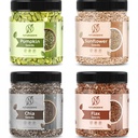 NATURESERVE Natural Raw Seeds Combo (Pack of 4-400g) | Pumpkin, Sunflower, Chia & Flax Seeds for Eating | Healthy Diet Snack