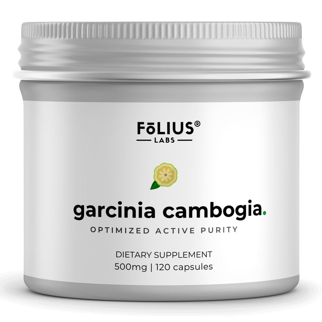 FOLIUS LABS Clean Label Pure Garcinia Cambogia Extract Supplement 500mg