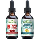 Warum nicht natürliche organische B12 Tropfen und flüssige Marine Kollagen mit Biotin