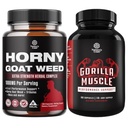 Bundle of Horny Goat Weed mit Black Maca Root, Tongkat Ali, Saw Palmetto & Panax Ginseng Extract für Stamina & Energy und Extra Strength Testosteron Booster - Muskelvergrößerungsergänzung für Männer