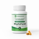 MigReForm Flasche von 60 - Doctor Formulated Migraine Relief Supplements - Natürliche Migraine Relief-Unterstützung mit Magnesium, Vitamin B2 & CoQ10 - Migraine Ergänzung für Frauen & Männer - Migraine Vitamine