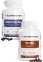 Vitamine D2, Zinc (120ct) et Reishi 415 (90ct) avec Chaga - Soutien naturel pour l'immunité, un meilleur sommeil et la détente - Vegan, sans gluten, sans OGM, extraits de champignons organiques