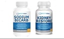 Kidney Restore & Natrium Bicarb 2-Pack Bundle für Nierenreinigung & Unterstützung normaler Säurestufen
