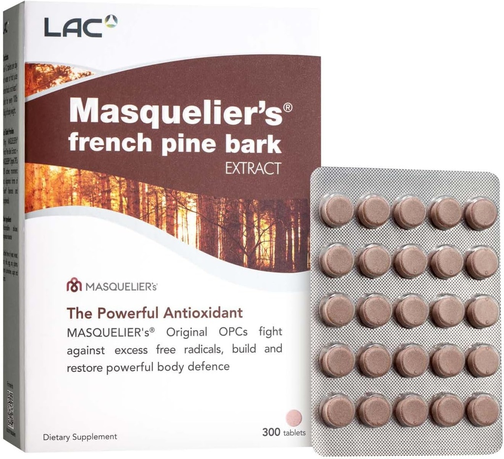 Estratto di corteccia di pino francese di LAC Masquelier (300 compresse)