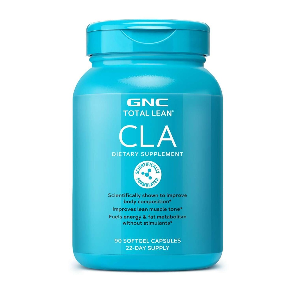 GNC Total Lean CLA | Verbessert Body Composition & Lean Muscle Tone, Kraftstoffe Fat Metabolism & Energy Ohne Stimulants | Gluten Free | 90 Softgels