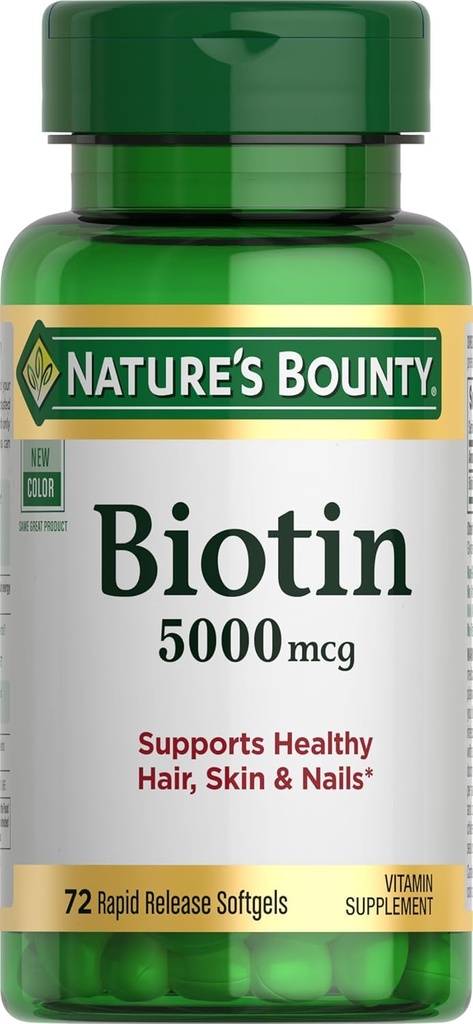 Bounty Biotin 5.000 mcg Caps, 72 ct
