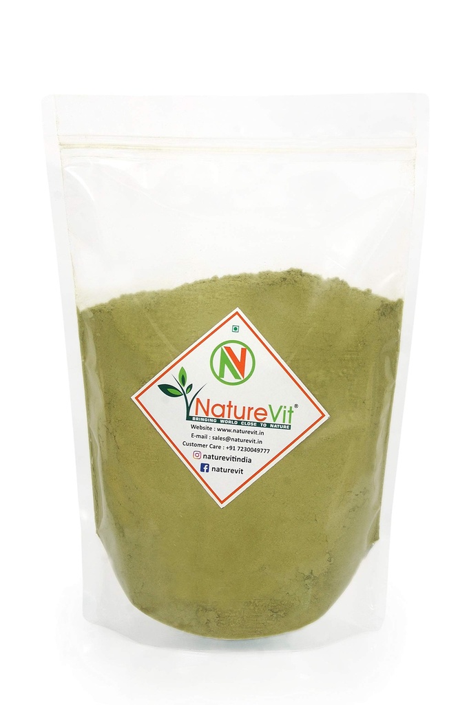 NatureVit Wheatgrass Powder, 400g | Vegan, Non-GMO, Gluten-Free | Rich in Fiber, Chlorophyll, Fatty Acids & Minerals | Superfood