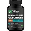 Magnesium Glycinate | High Absorption Formula for Muscle Function, Relaxation & Nerve Health | 120 Vegetarian Capsules