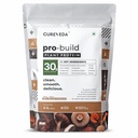 Cureveda Pro-Build Plant Protein Powder | 30g Vegan Protein + 6 Mushrooms | 5.1g BCAA & Digestive Enzymes | Cordyceps, Lion’s Mane, Reishi, Chaga, Shiitake, Turkey Tail | Chocolate | 500g