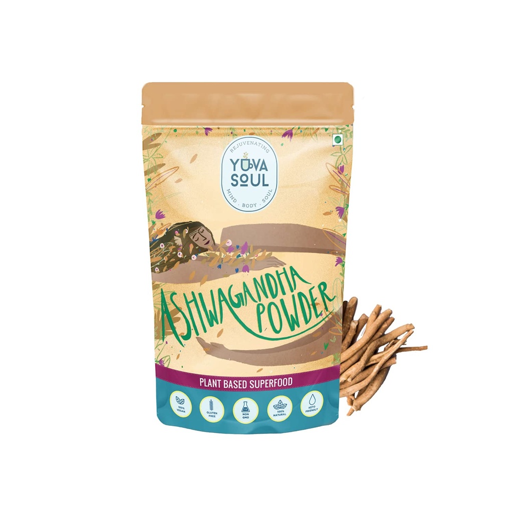 Natural Ashwagandha Powder for Boosting Immunity, Ashwagandha Herbal Powder, Ashwagandham (Withania Somnifera) - 60 Grams