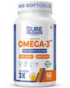 rTG Omega 3 Fish Oil Triple Strength, 60 Softgels