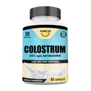 Colostrum Capsule 1000mg Per Serving - US Sourced, 25% Immunoglobulina per il supporto immunitario & Gut Health, 60 Capsule, 30 Serve