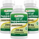 Best Naturals Pfefferminzöl 250 mg 120 Kapseln (120 Count (Pack von 3))