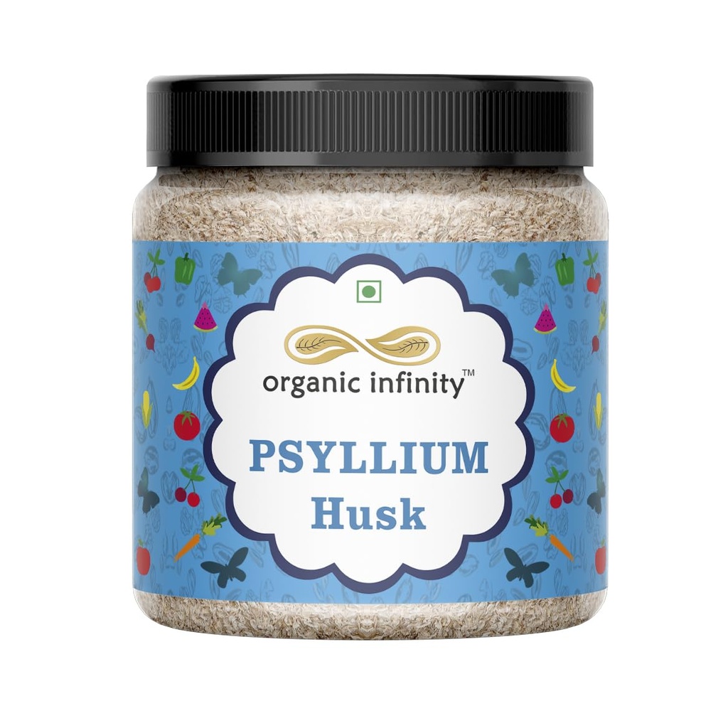 Psyllium Husk/Isabgol Husk (Sat - Isabgol) Fibre Support - 200 GM by Organic Infinity