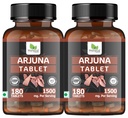 Arjuna Tablet - 180 tablets (Pack of 2) | Known as Terminalia arjuna, White marudah, Koha tablets