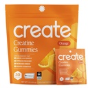 Create Creatine Monohydrate Gummies, 30 Single-Serve Packs, Orange