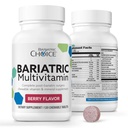 Scelta Bariatrica La mia multivitamina masticabile Bariatrica con il calcio di ferro & 300mg, la bacca (120ct)