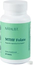 NATALIST MTHF Folate 1000 mcg (L-5-MTHF) Supporta la fertilità sana e la gravidanza per le donne - Supplemento giornaliero di follia per la salute riproduttiva e lo sviluppo fetale - Vegan, senza glutine - 60 compresse