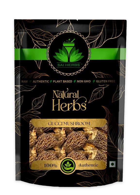 SAI HERBS Himalayan Gucci Mushroom | Premium Dried Morel Mushrooms | Pure & Natural | 5g