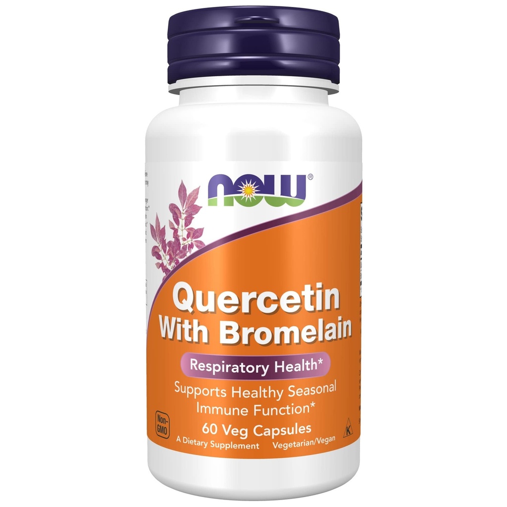 JETZT Ergänzungen, Quercetin mit Bromelain, Balanced Immun System*, 60 Veg Kapseln