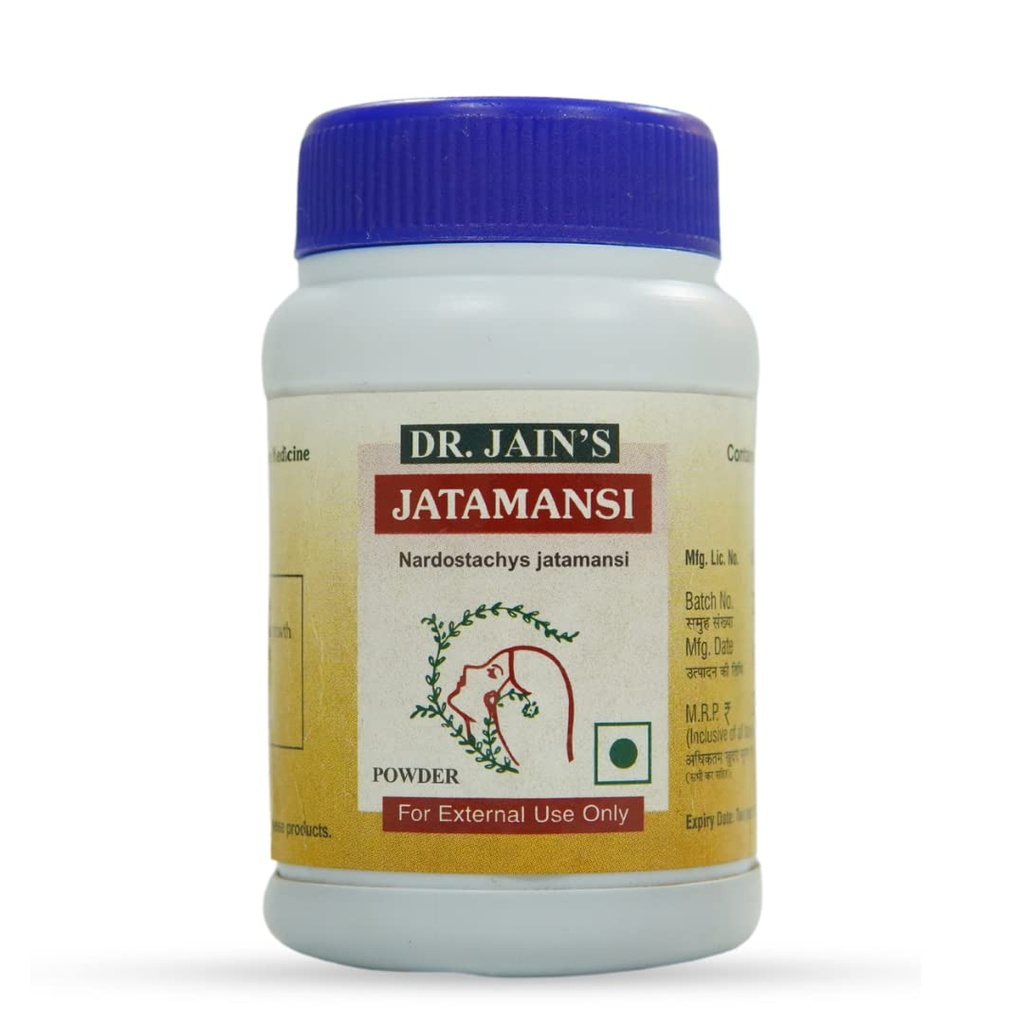 Dr. Jain's Jatamansi Ayurvedic Powder for Hair & Skin Care | 100% Natural Herbal Powder for Scalp Routine & Face Packs | 45g