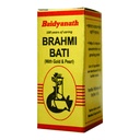 Baidyanath Asli Ayurved Brahmi Bati (S.M.Yu) - Ayurvedic Herbal Tablets- 30 Tablet