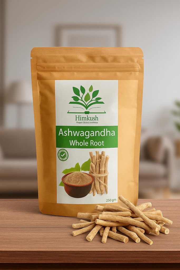 Ashwagandha Root Whole (250 g) | Helps Fight Anxiety and Stress | Withania Somnifera, Super Herb,100% Natural, Chemical-Free, For Youth & Adult Every Day Energy Booster