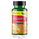 Amerika Medic & Science Rapid-C 1000mg Vitamin C Supplement (1 Packung mit 100 Tabletten) Energie-Booster, Tägliche Immunsystem-Unterstützung, Antioxidans | Vegan, Non-GMO beschichtete Ascorbinsäure für Erwachsene Männer & Frauen