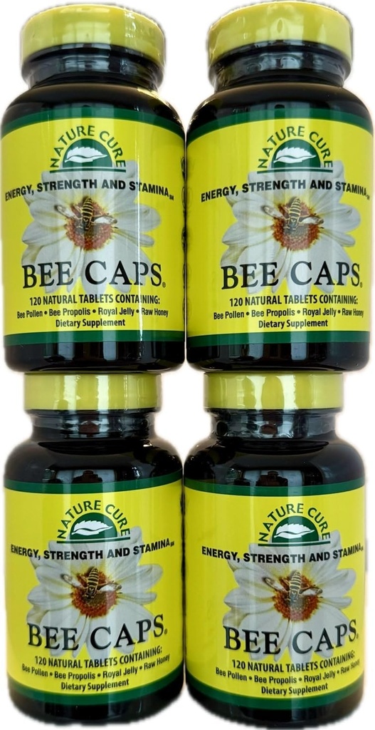 Original Bee Caps in Braun Flaschen - 4 Pack - 120 Graf Jede Flasche